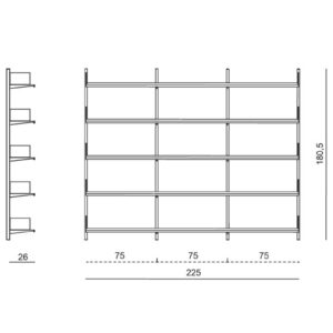 Continua large bookcase