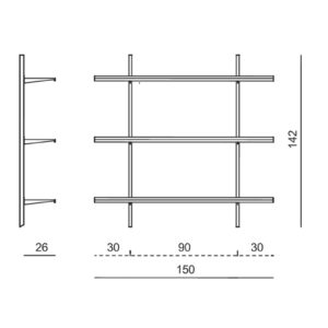 Continua simple bookcase